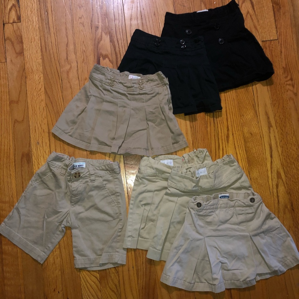 Girls size 5 uniform bottoms. 7 piece bundle lot!